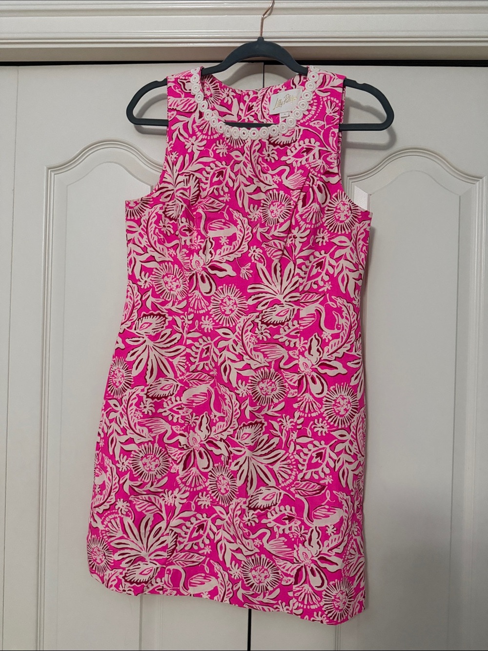 Lilly Pulitzer Pink and Cream Floral Sleeveless Mini Dress